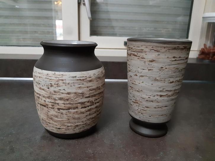 Bloempot / vaas Ravelli berkenbast, Tuin en Terras, Bloempotten, Aardewerk, Minder dan 40 cm, Minder dan 25 cm, Rond, Ophalen of Verzenden