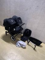 Bugaboo donkey 2/3 duo all black, Gebruikt, Verstelbare duwstang, Bugaboo, Ophalen of Verzenden