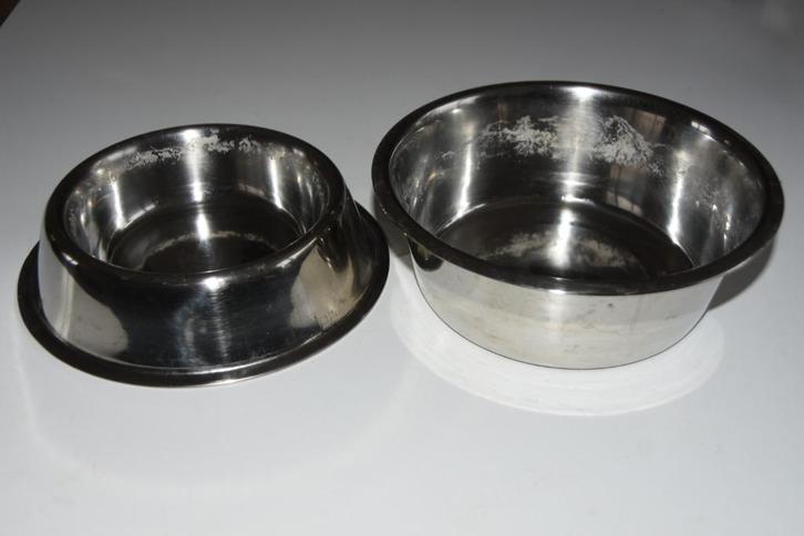 RVS voerbak & drinkbak hond kat eetbak stalen, Dieren en Toebehoren, Hondenvoerbakken en Drinkbakken, Gebruikt, Ophalen of Verzenden