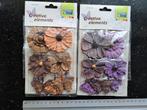 Vintage bloemen vaessen creative scrapbooking vlinders, Ophalen of Verzenden, Zo goed als nieuw, Versiering of Embellishment, Overige merken