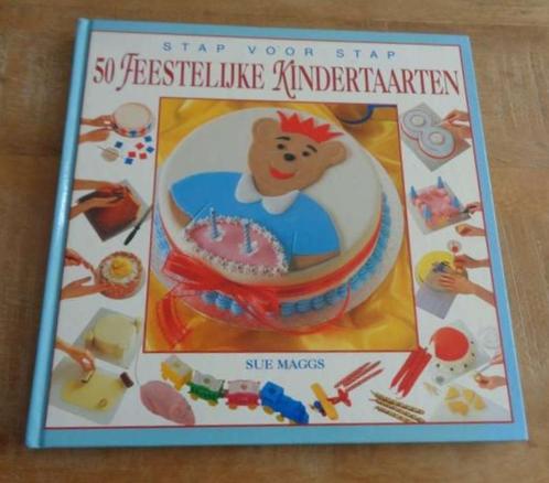 50 feestelijke kindertaarten kinder taarten maken Sue Maggs, Hobby en Vrije tijd, Taarten en Cupcakes maken, Zo goed als nieuw