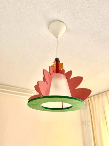 Houten hanglamp kinderkamer -- bloem design beschikbaar voor biedingen