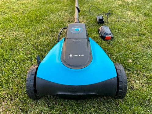 Gardena Grasmaaier HandyMower incl accu + lader Compleet!, Tuin en Terras, Grasmaaiers, Zo goed als nieuw, Accu-grasmaaier, Minder dan 30 cm