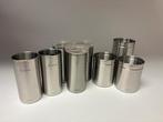 Brabantia rvs potten, 8 stuks, Ophalen of Verzenden, Gebruikt