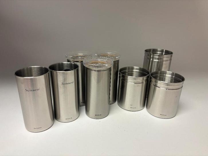 Brabantia rvs potten, 8 stuks, Huis en Inrichting, Keuken | Keukenbenodigdheden, Gebruikt, Ophalen of Verzenden