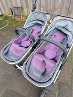 Firstwheels tweelingwagen / buggy + kinderwagenbak, Kinderen en Baby's, Kinderwagens en Combinaties, Ophalen, Gebruikt, Overige merken