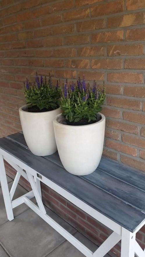 houten tuintafel (side table) Pure collection, met kruis, Tuin en Terras, Tuintafels, Gebruikt, Rond, Hout, Ophalen