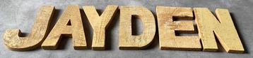Houten Letters JAYDEN                   beschikbaar voor biedingen