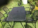 Mooi metaal tuinstel. Tafel en 4 x stoelen, Ophalen, Zo goed als nieuw, Tuinset, Overige materialen