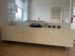Hoogglans wit dressoir kast - 210cm, Ophalen, Kunststof, Gebruikt, 200 cm of meer