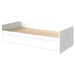 Tk. Z.g.a.n. Ikea Brimnes uitschuifbed bedbank, Ophalen, Wit, Tweepersoons, Zo goed als nieuw