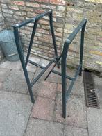 Zwarte Metalen schragen IKEA, Ophalen, Tafelpoot, Gebruikt, Minder dan 50 cm
