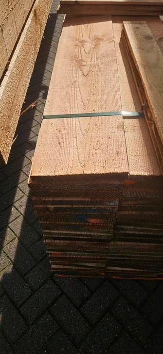 Te koop douglas vlotdelen potdeksel plank boeiplank 25x250mm, Tuin en Terras, Palen, Balken en Planken, Zo goed als nieuw, Planken