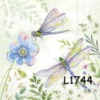 Servetten decoupage/bullet journal * libelles L1744, Hobby en Vrije tijd, Knutselen, Verzenden, Nieuw, Materiaal