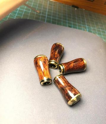 Te koop: Handgemaakte houten reelknop (voor Shimano & Daiwa) beschikbaar voor biedingen