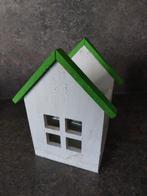 Huisje met glazen pot voor planten of kerststuk., Huis en Inrichting, Ophalen of Verzenden, Gebruikt