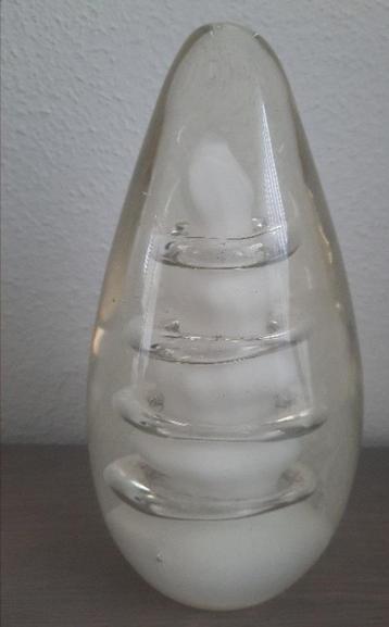 groot glazen paperweight / presse papier 17 cm beschikbaar voor biedingen