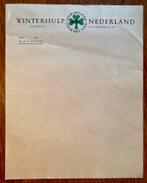 Briefpapier Winterhulp Nederland WHN wo2 nsb, Verzamelen, Militaria | Tweede Wereldoorlog, Ophalen of Verzenden, Nederland, Boek of Tijdschrift