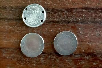Munten guldens 5 gulden,10 ct 1939,10 cents 1898,1890 beschikbaar voor biedingen