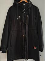 Danefae XXL zwarte getailleerde winterjas parka, Zwart, Maat 46/48 (XL) of groter, Ophalen of Verzenden, Zo goed als nieuw