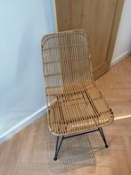 6 rotan stoelen, Huis en Inrichting, Stoelen, Ophalen, Gebruikt, Bruin, Riet of Rotan