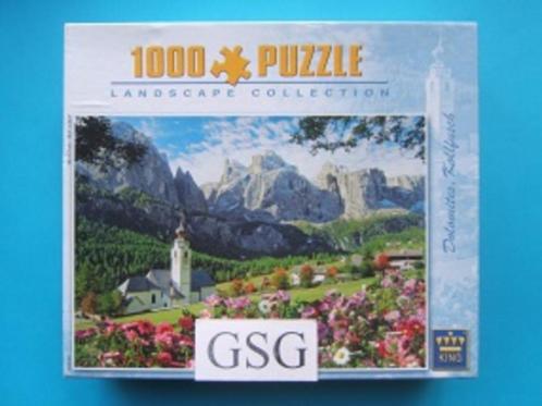 Dolomites, Kolfush 1000 st nr. 5095, Hobby en Vrije tijd, Denksport en Puzzels, Zo goed als nieuw, Legpuzzel, 500 t/m 1500 stukjes