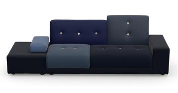 1 Vitra Hella Jongerius Poldersofa & Ottoman Antarctic Blues beschikbaar voor biedingen