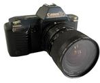 Canon spiegelrefles T 70 + Soligor 28-70mm 3.5/4.5, Audio, Tv en Foto, Fotocamera's Analoog, Ophalen of Verzenden, Zo goed als nieuw