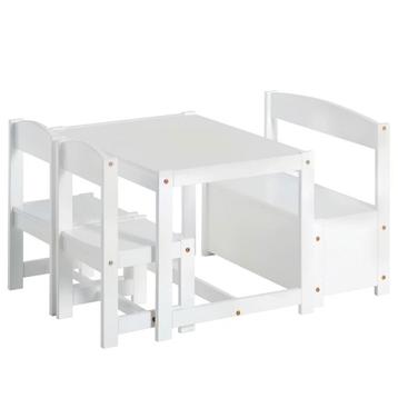 Speeltafel met opberg bankje  en 2 stoeltjes beschikbaar voor biedingen