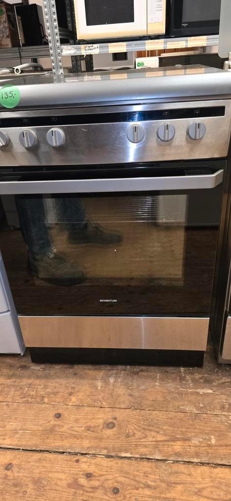Zgan Inventum Rvs gasfornuis met garantie, Witgoed en Apparatuur, Fornuizen, Zo goed als nieuw, Vrijstaand, Gas, 4 kookzones, 85 tot 90 cm