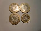 4 munten Engeland UK 2, 1 pound pond 1998/2017, Postzegels en Munten, Munten | Europa | Niet-Euromunten, Setje, Ophalen of Verzenden