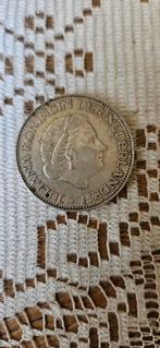 Zilveren 2½ Gulden 1962 Juliana, Koningin Juliana, Zilver, Ophalen of Verzenden, Losse munt