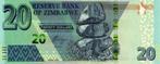 Zimbabwe bankbiljet 20 Dollars 2020, Pick 104a UNC, Ophalen of Verzenden, Zimbabwe, Los biljet