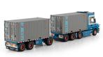 WSI SCANIA TORPEDO + TRAILER + CONTAINERS - WILLEMSTEIN&ZN, Hobby en Vrije tijd, Modelauto's | 1:50, Wsi, ., Nieuw, Ophalen of Verzenden