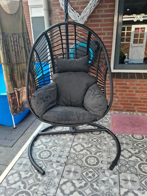 Hangstoel van Jysk met hoes, Tuin en Terras, Tuinstoelen, Gebruikt, Ophalen of Verzenden
