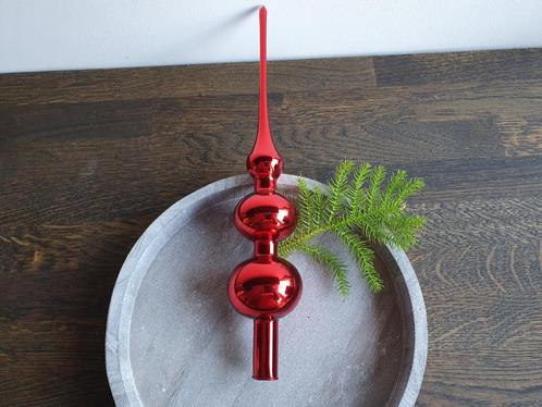 vintage piek rood 2 bollen 206, Diversen, Kerst, Gebruikt, Ophalen of Verzenden