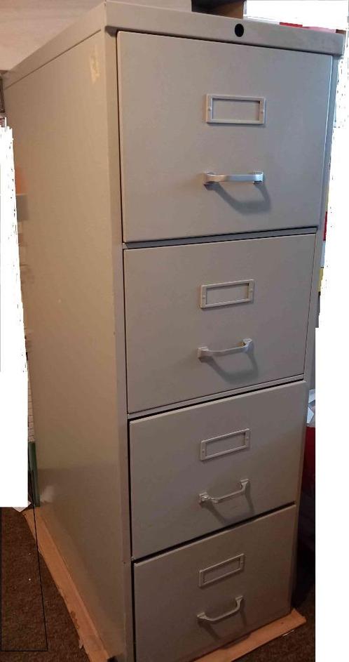 Metalen Dossierladekast / Hangmappenkast 4 grote laden, Huis en Inrichting, Kasten | Ladekasten, Gebruikt, 100 tot 150 cm, Minder dan 50 cm
