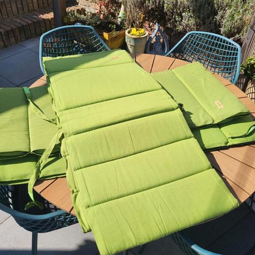 4 Top kwaliteit tuinkussens/lime/groen/fris de zomer in, Tuin en Terras, Tuinmeubel-accessoires, Zo goed als nieuw, Ophalen of Verzenden
