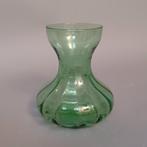Hyacint vaasje groen glas vintage, Ophalen of Verzenden