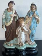 Oud gips beeld Heilige Familie 27 cm, Ophalen of Verzenden, Gebruikt, Beeld(je)