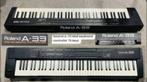 ROLAND U 220 A 33 U-220 A-33 + stand + hoes + sustain pedaal, Met koffer of flightcase, Gebruikt, Roland, Ophalen of Verzenden