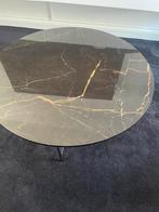 Marmer / stenen salon tafel 80cm, Ophalen of Verzenden, Zo goed als nieuw