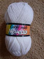 Breigaren wol / acryl Nevada Cablé Midi - écru, Hobby en Vrije tijd, Ophalen, Zo goed als nieuw, Breien of Haken, Wol of Garen