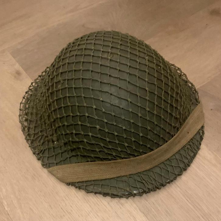Verblifa MK2 helm, Bescherming Bevolking (1955-1956), Verzamelen, Militaria | Algemeen, Landmacht, Helm of Baret, Nederland, Ophalen of Verzenden