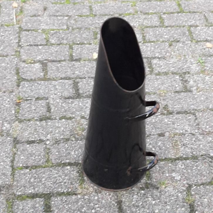 kolenkit emaille zwart, ook gebruikt voor pellets, Antiek en Kunst, Antiek | Emaille, Ophalen