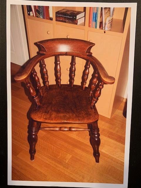 Antieke bureraustoel, Antiek en Kunst, Antiek | Meubels | Stoelen en Banken, Ophalen