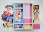 Aankleedpop - Hout met magneten - 25+ delig - Nette staat, Kinderen en Baby's, Speelgoed | Educatief en Creatief, Ophalen of Verzenden