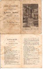 H. DONATUS MARTELAAR broerderschap uit 1890 nr 0025, Gebruikt, Ophalen of Verzenden, Christendom | Katholiek, Kaart of Prent