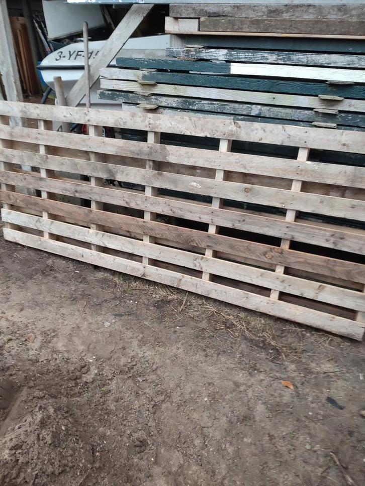 Grote Houten Pallet - 2.63m x 1.05m, Doe-het-zelf en Verbouw, Platen en Panelen, Ophalen