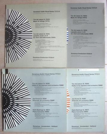 5 Elpees Donemus Audio-Visual Series De Leeuw Badings e.a. beschikbaar voor biedingen
